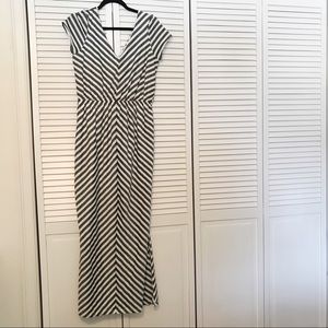 Gibson and latimer striped maxi dress